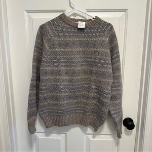 Vintage Mcgregor Wool Sweater Classic Gray Multicolor Pullover Size Large